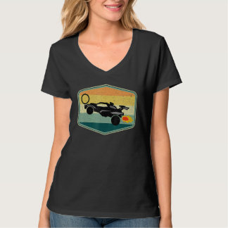 Retro Style Rocket Rc Soccer Car League  Gamer  2 T-Shirt