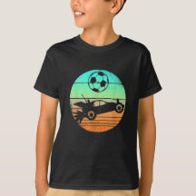 Rocket RC Soccer Car League Retro Style Gamer T-Shirt 