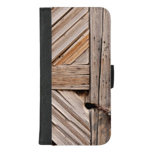 Retro Style - Rustic Wooden Door iPhone 8/7 Plus Wallet Case