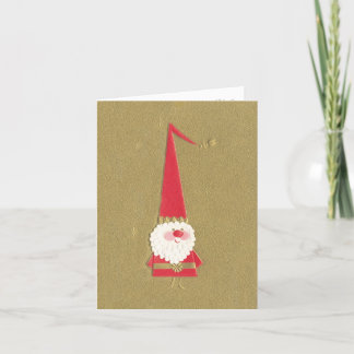 Retro-Style Santa Claus Card