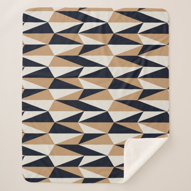 Retro Style: Seamless Vintage Pattern Sherpa Blanket (Front)