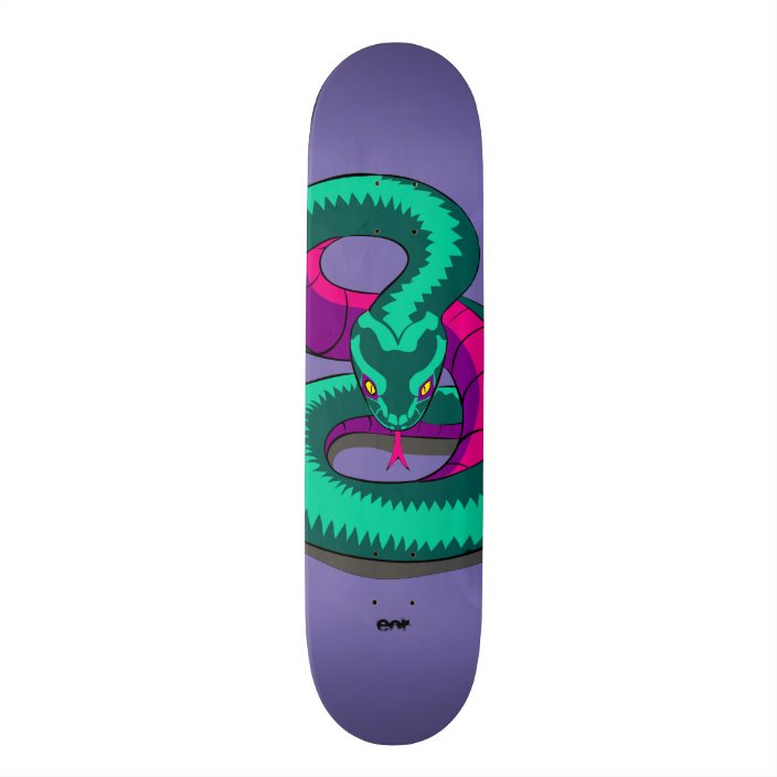 Retro Style Snake Skateboard Design | Zazzle.com