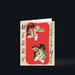 Retro-Style Snowman Christmas Card<br><div class="desc">Add a touch of vintage style to your Christmas correspondence with this retro-style card! This card will surely charm its recipients with its classic image in a timeless throwback style!</div>