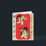 Retro-Style Snowman Christmas Card<br><div class="desc">Add a touch of vintage style to your Christmas correspondence with this retro-style card! This card will surely charm its recipients with its classic image in a timeless throwback style!</div>