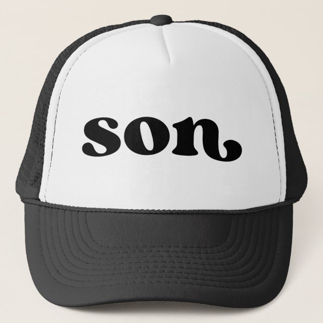 Retro Style Son Trucker Hat (Front)