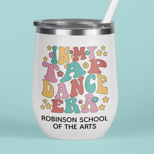 Retro Style Tap Dance Era Thermal Wine Tumbler (Creator Uploaded)
