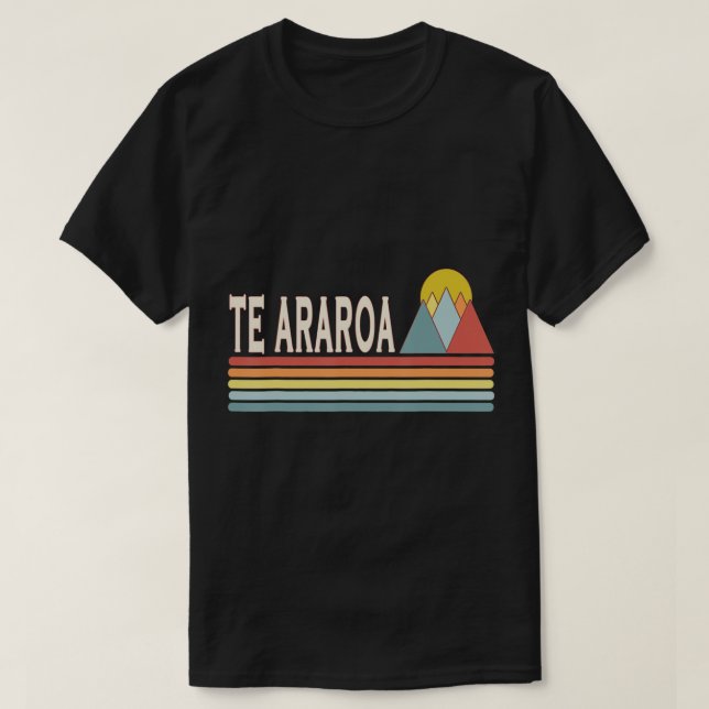 Retro style Te Araroa outdoors T-Shirt (Design Front)