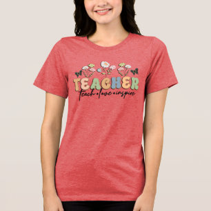 Retro Style Teacher Tri-Blend Shirt
