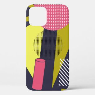 Retro style texture, pattern design. art,abstract, iPhone 12 case