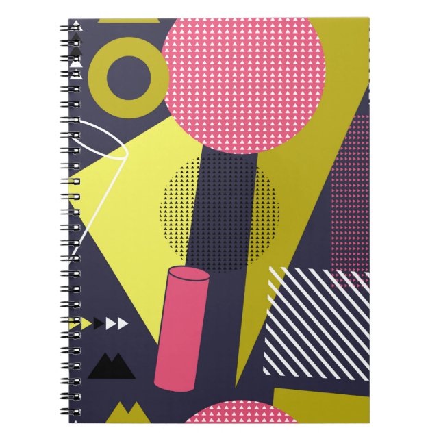 Retro style texture, pattern design. art,abstract, notebook (Front)