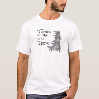 Retro Style Turtles All The Way Down T-Shirt