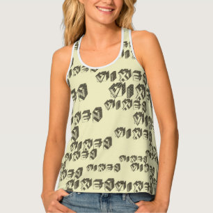 Retro style Vixen Blocks Tank Top