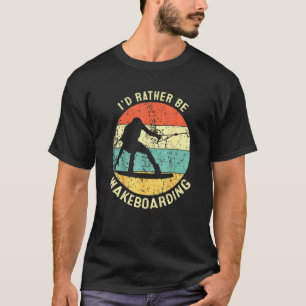 Retro Style Wakeboarder Vintage Wakeboarding Idea  T-Shirt