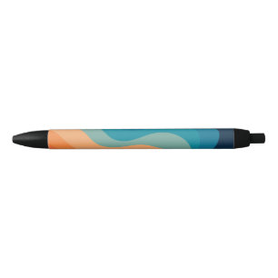 Retro style waves decoration pen