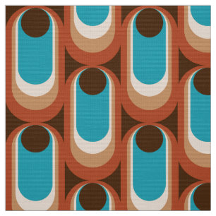 70s Pattern Fabric | Zazzle