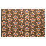 retro stylish 70s star pattern fabric