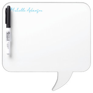 Retro Stylish Elegant Plain Sky Blue White Dry Erase Board