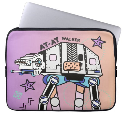 Retro Stylized AT_AT Walker Laptop Sleeve