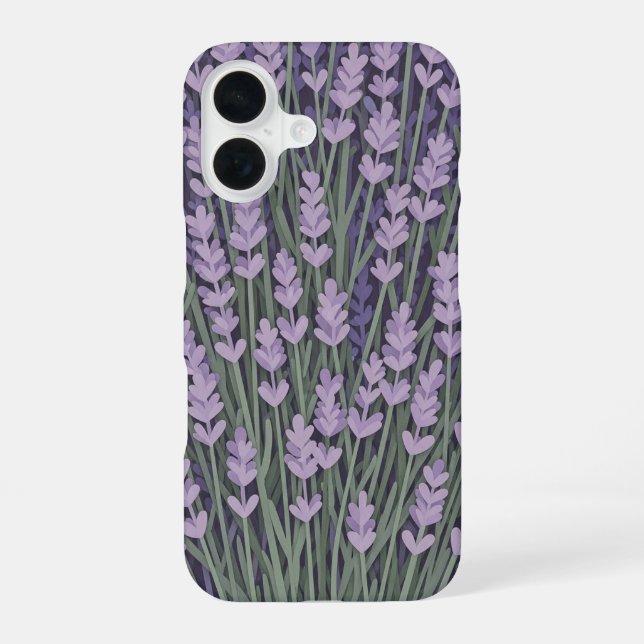 Retro Stylized Lavender Bunch iPhone Case (Back)