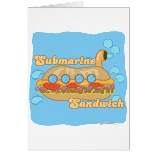 Retro Sub Sandwich Too! Cards (Front)