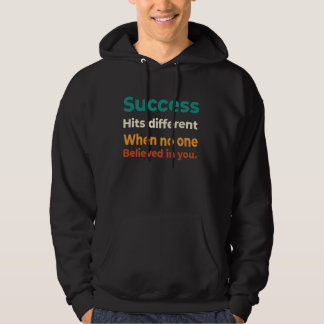 Retro Success motivational entrepreneur quote Hoodie