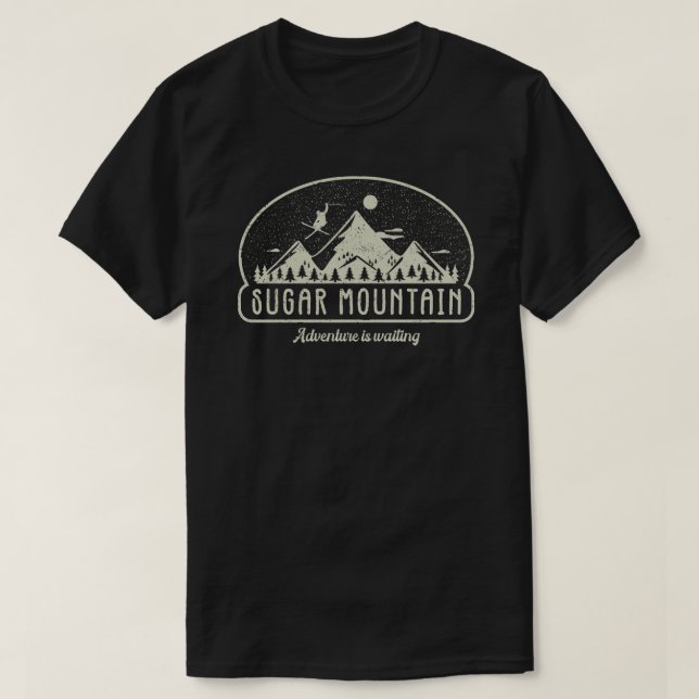 Retro Sugar Mountain Ski T-Shirt (Design Front)