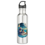 Retro Summer Beach Sloth Stainless Steel Water Bottle