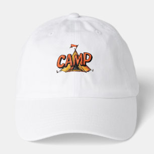 Retro Summer Camp Graphic Hat