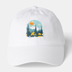 Retro Summer Camp Graphic T-Shirt! Hat