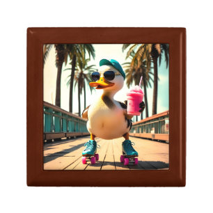 Retro Summer Funny Roller Duck  Gift Box