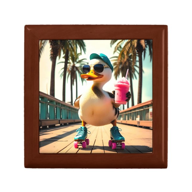 Retro Summer Funny Roller Duck  Gift Box (Front)