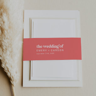 Retro Summer   Hot Pink The Wedding Of Belly Band