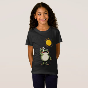 Retro Summer Sunshine Frog Kids T-Shirt - Cute