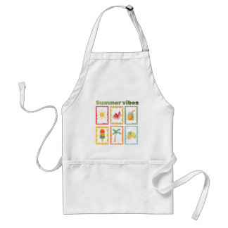Retro Summer Vibes Design  Adult Apron