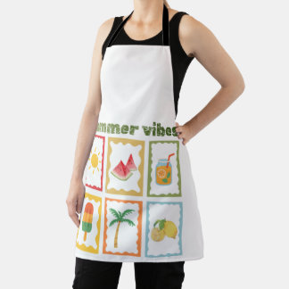 Retro Summer Vibes Design  Apron