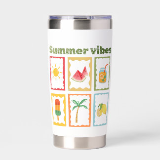 Retro Summer Vibes Design with Sunshine Insulated Tumbler
