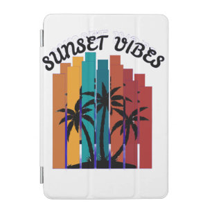 Retro Summer Vibes Palm Trees Graphic iPad mini Co Cover