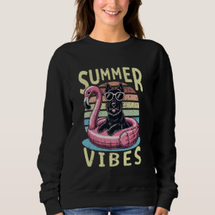 Retro Summer Vibes Scottish Terrier Dog Mom Vacati Sweatshirt
