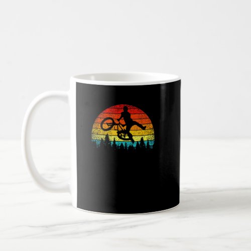 Retro Sun BMX Biker Stunt Trick Jump  Coffee Mug