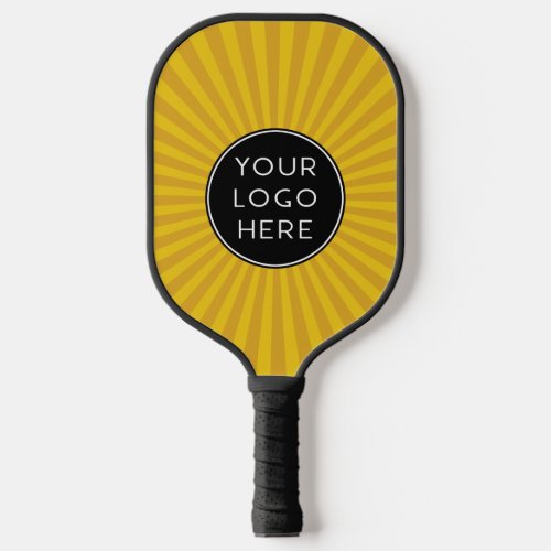 Retro Sun Rays Add Your Logo Business Pickleball Paddle