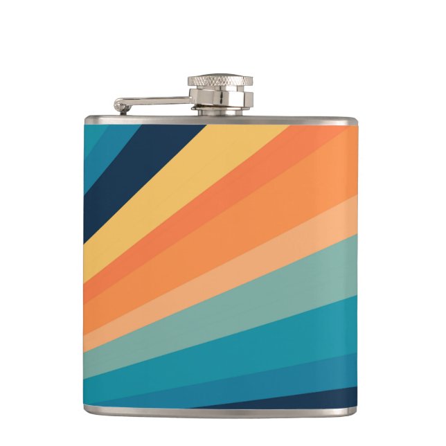 Retro sun rays flask (Front)