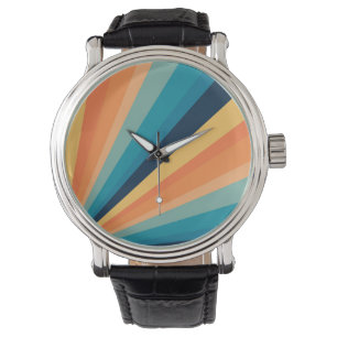 Retro sun rays watch