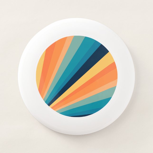 Retro sun rays Wham-O frisbee (Front)