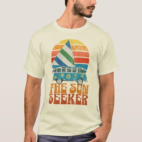 Retro Sun Seeker _ Vintage Summer T_Shirt