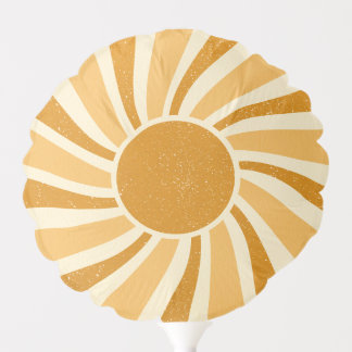 Retro Sun Small Mylar Balloon