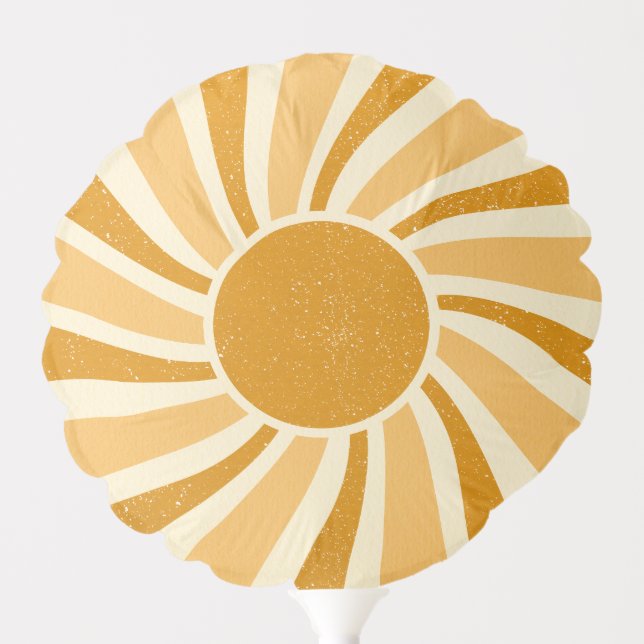 Retro Sun Small Mylar Balloon (Front)