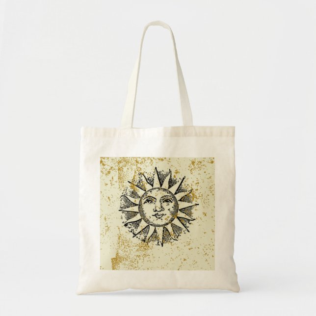 Retro Sun Tote Bag (Front)