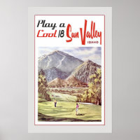Retro Sun Valley Golfing Travel