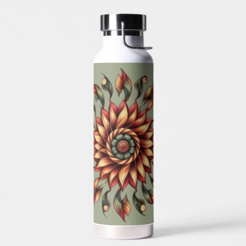 Retro Sunflower Water Bottle