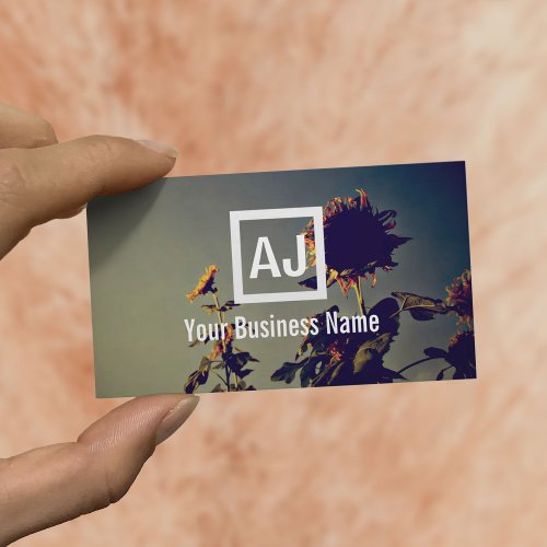 Retro Sunflowers in the Morning Business Card